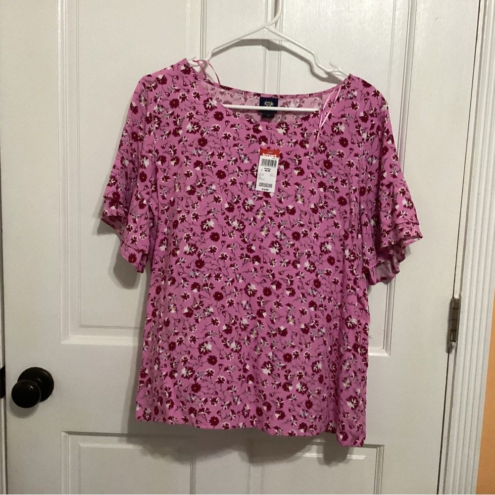 Floral Pink Women's Top